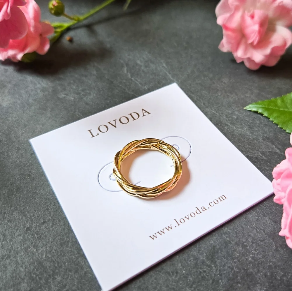 💥3 for $30💥 NWT Lovoda Braided Stacking Ring